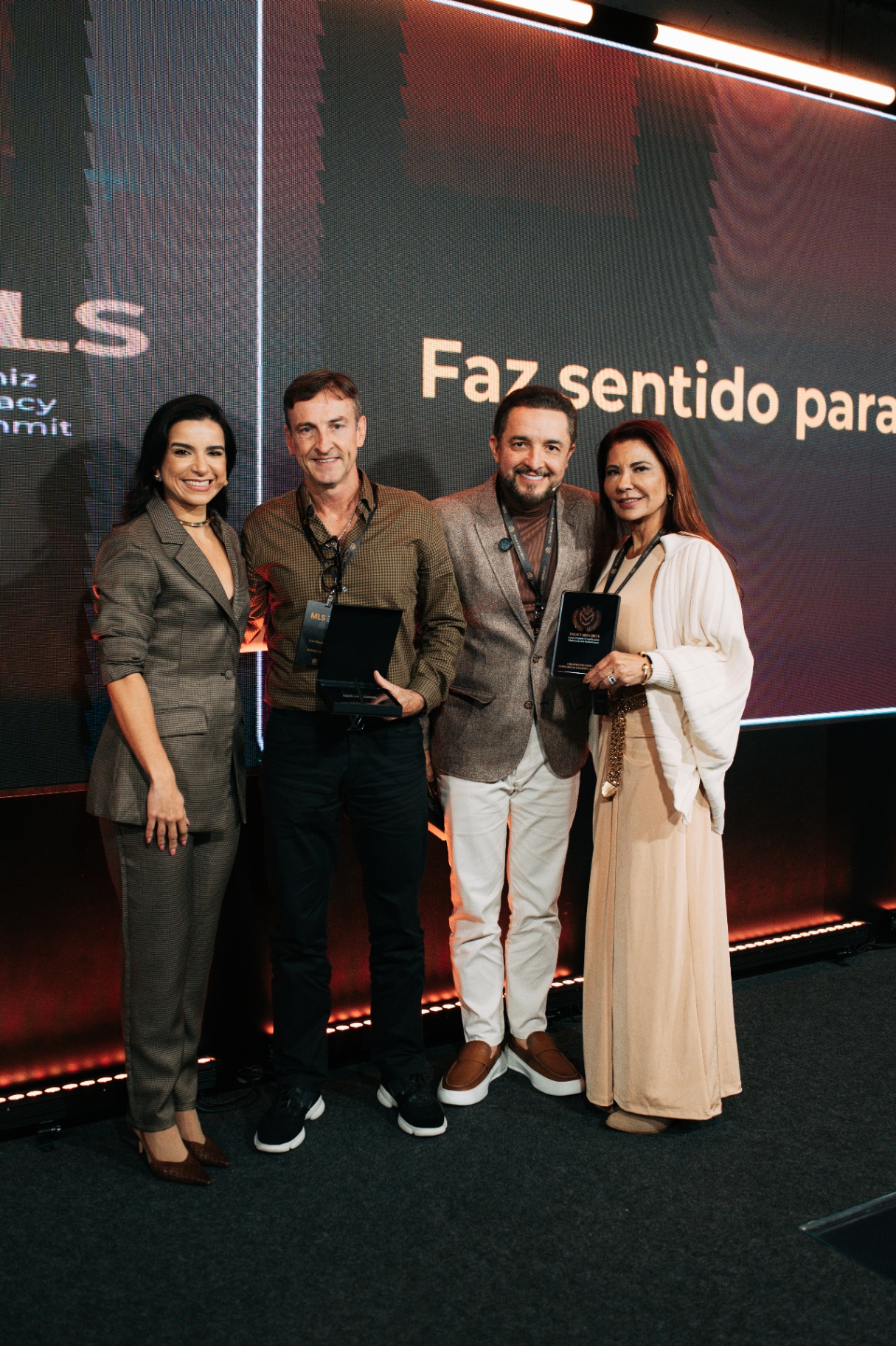 Mentorado do Muniz Legacy Prime recebendo homenagem